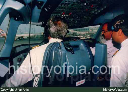Cockpit Crew of a PIA Airbus A310-300