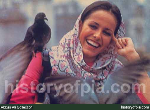 PIA Air Hostess Postcard