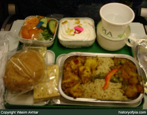 PIA Economy Class Meal