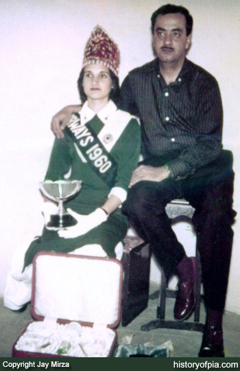 Stewardess Fariza Mirza and Chief Flight Engineer Hassan Mirza