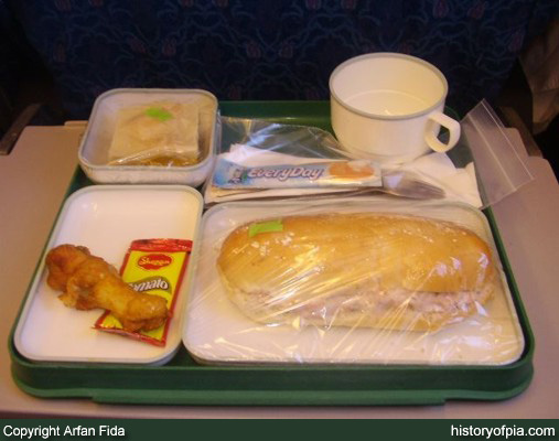 PIA Economy Class meal