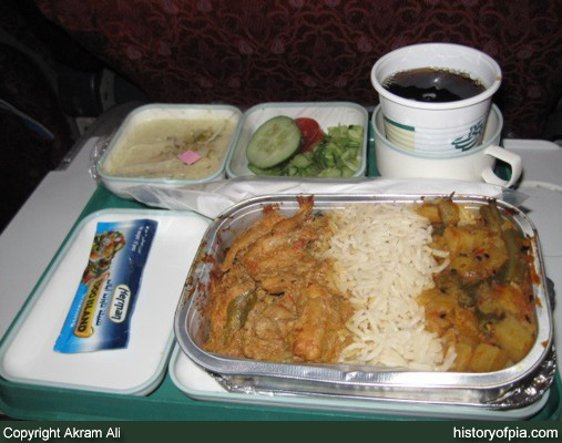 PIA Economy Class Meal