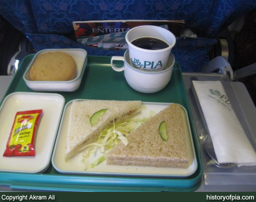 PIA Economy Class Meal