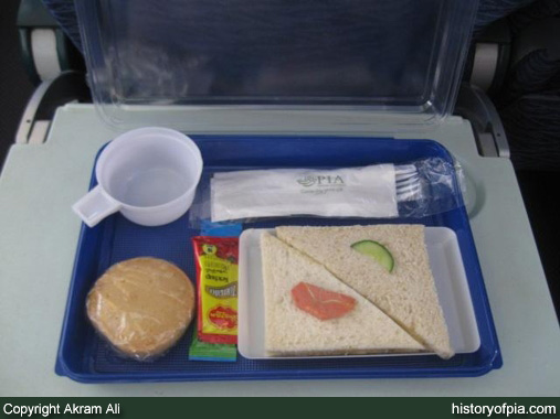 PIA Economy Class meal