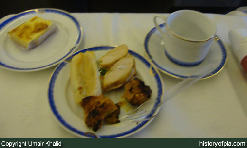 PIA Business Class meal