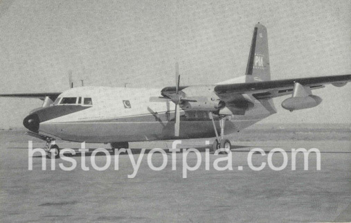 PIA Fokker F27 Friendship Mk200 postcard
