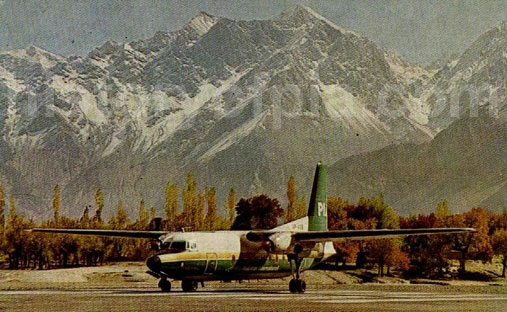 PIA Fokker F27 Friendship Mk200 postcard