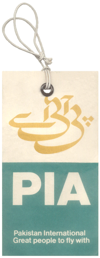 PIA Baggage Tag