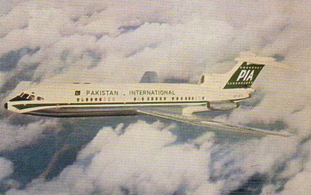 PIA Hawker Siddeley HS.121 Trident 1E Postcard