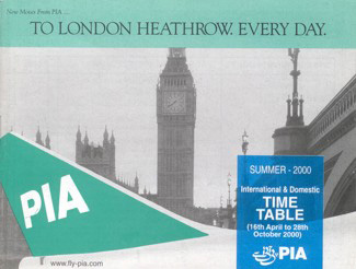 PIA Timetable