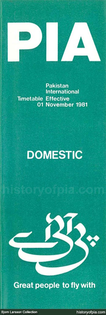 PIA Timetable