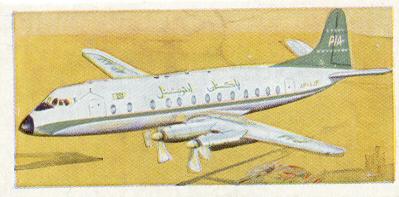 PIA Vickers Viscount 815 Tea Card