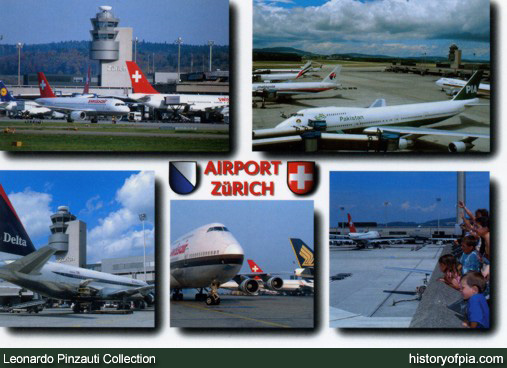 Zurich Airport Postcard